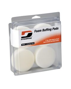 DYB76016 image(0) - Dynabrade 3" White Foam Polishing Pads (Four in clear Pkg.)