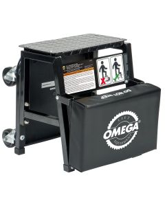 OME91305 image(0) - Omega 2-n-1 mechanics creeper seat/step stool