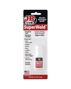 JBW33106 image(0) - J-B Weld 33106 SuperWeld Glue - Clear Super Glue - 0.2 oz.