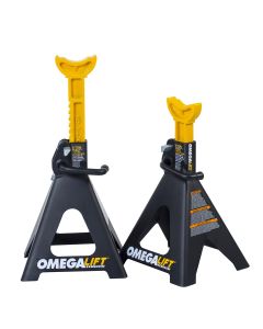 OME32068 image(0) - Omega 6 ton double locking ratchet style jack stands