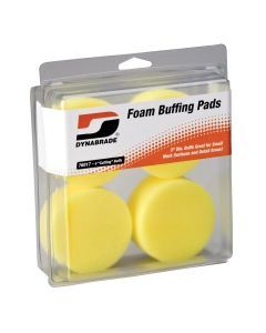 DYB76017 image(0) - Dynabrade 3" Yellow Foam Cutting Pads (Four in clear pkg.)