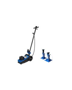 KTI63197KIT1 image(0) - 22 Ton Air/Hydraulic Truck Jack AND heavy duty 22-ton jack stands