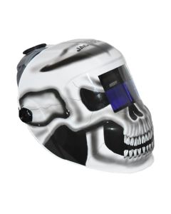 JCK47102 image(0) - Jackson Safety - Welding Helmet - Auto Darkening - Nylon - 3.78" x 1.65" Viewing Area - Shade 10 Fixed ADF 1/1/1/1 - 370 Speed Dial Headgear - Gray Matter Graphics