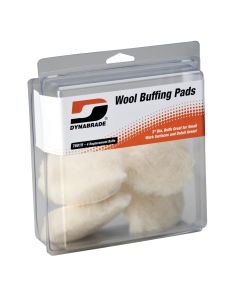 DYB76015 image(0) - Dynabrade 3" Synthetic Wool Pads (Four in clear pkg.)