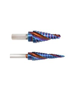 AST9442 image(0) - Astro Pneumatic Blue Steel 2pc Max-Duty Step Drill Set