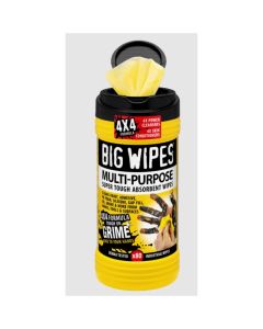 BWP6002-0048-2 image(0) - Big Wipes Case of 8 Big Wipes Multi-Purp Antibacterial Hand Sanitizing Wipes 80 Count (8"x11.5" wipe)